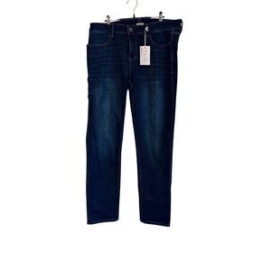Ripton & Co Classic Jeans Indigo Mens 34W 32L Stretch Denim Dark Wash NWT